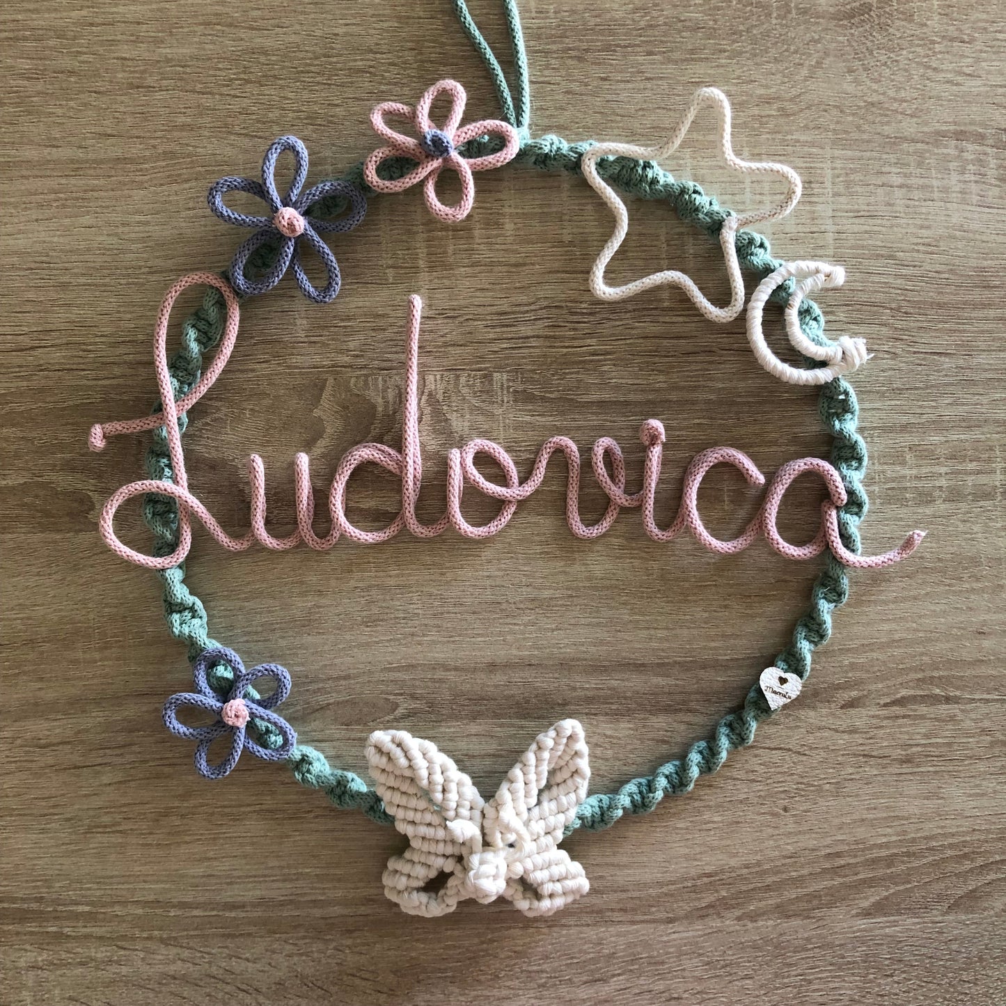 Ghirlanda nascita Mariposa - MacraLu di Ludovica Mazzanti