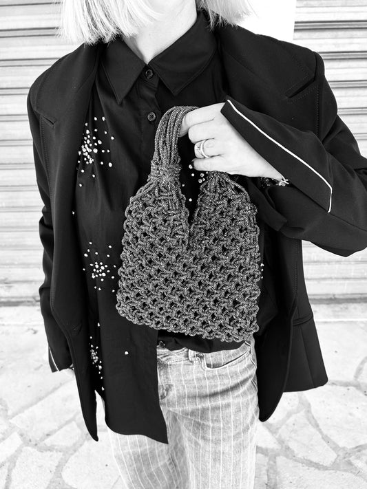 Borsa Infinity Strass • Macramè