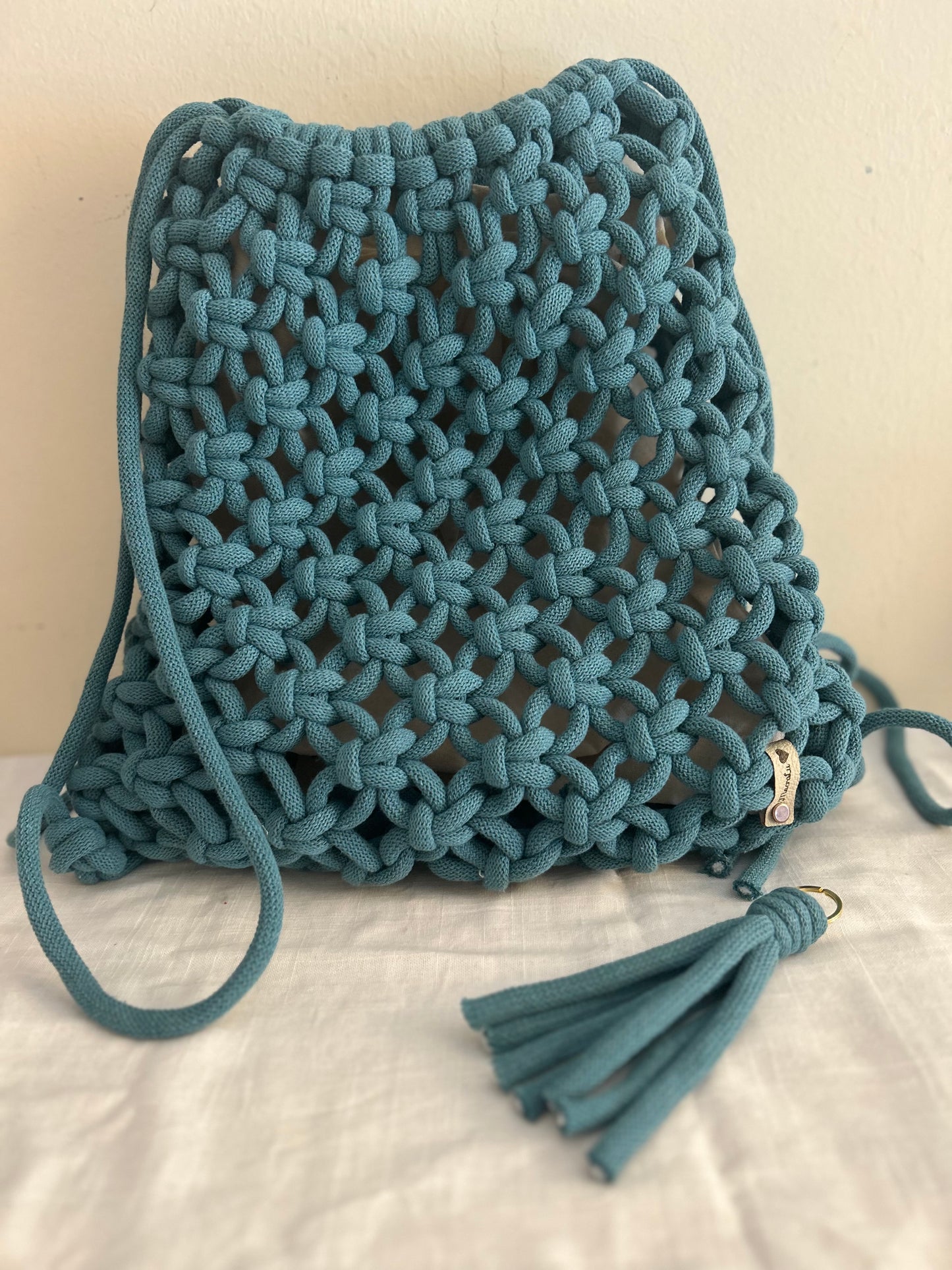 Zaino Primula Backpack in Macramè - MacraLu di Ludovica Mazzanti