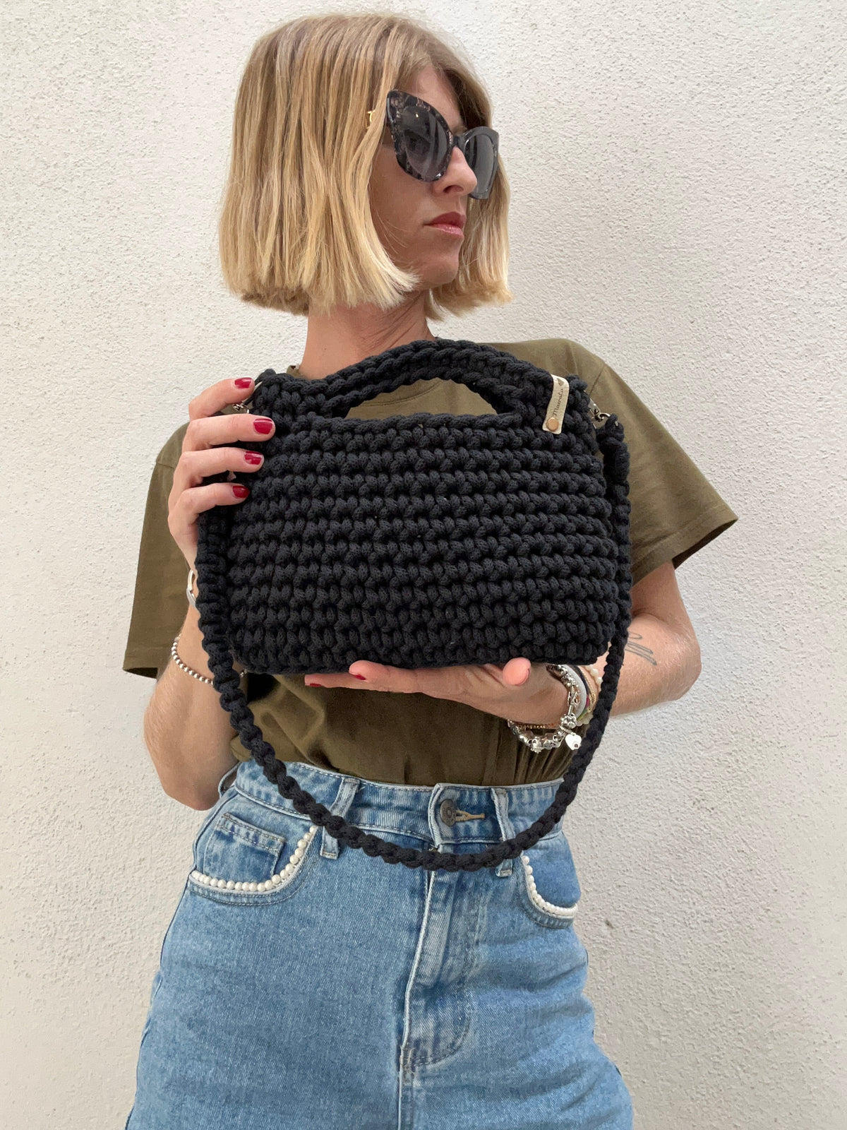 Borsa Camelia Uncinetto - Clutch Bag Handmade