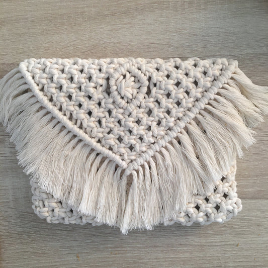 Borsa/pochette in Macramè - MacraLu di Ludovica Mazzanti