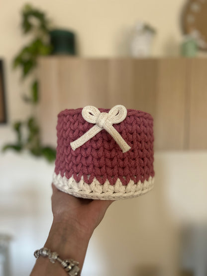 Cestino porta oggetti uncinetto