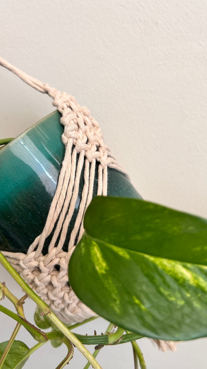 Portavaso in Macramè da Appendere | Portapianta Boho Handmade