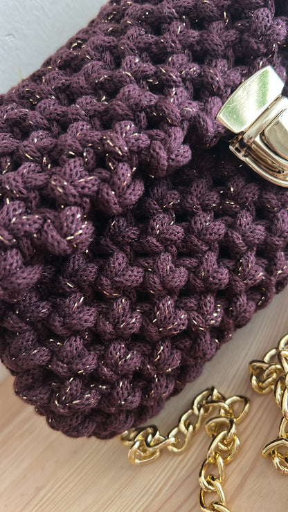 Borsa Ninfea in macramè - MacraLu di Ludovica Mazzanti