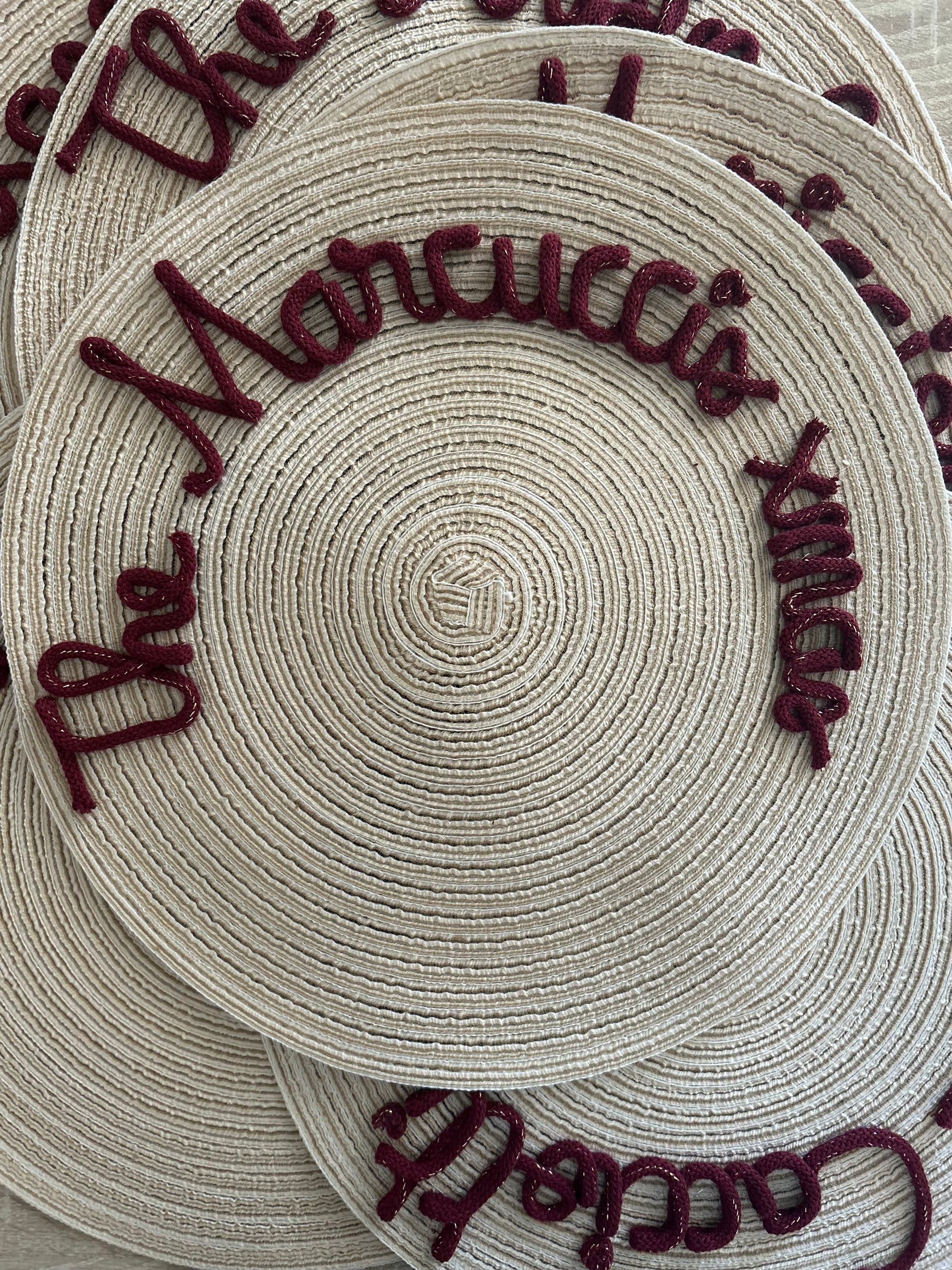 Tovaglietta con nome - MacraLu di Ludovica Mazzanti