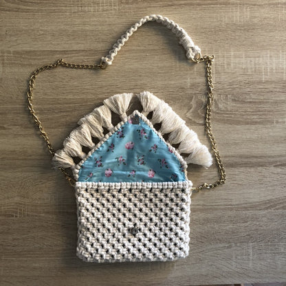 Borsa in Macramè Nuvola - MacraLu di Ludovica Mazzanti