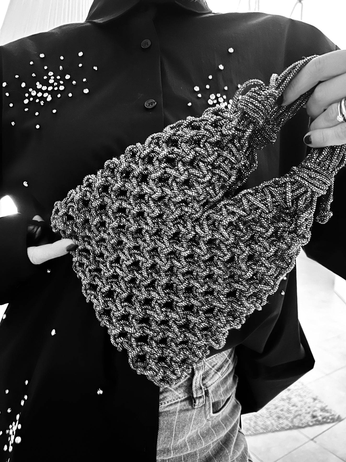Borsa Infinity Strass • Macramè