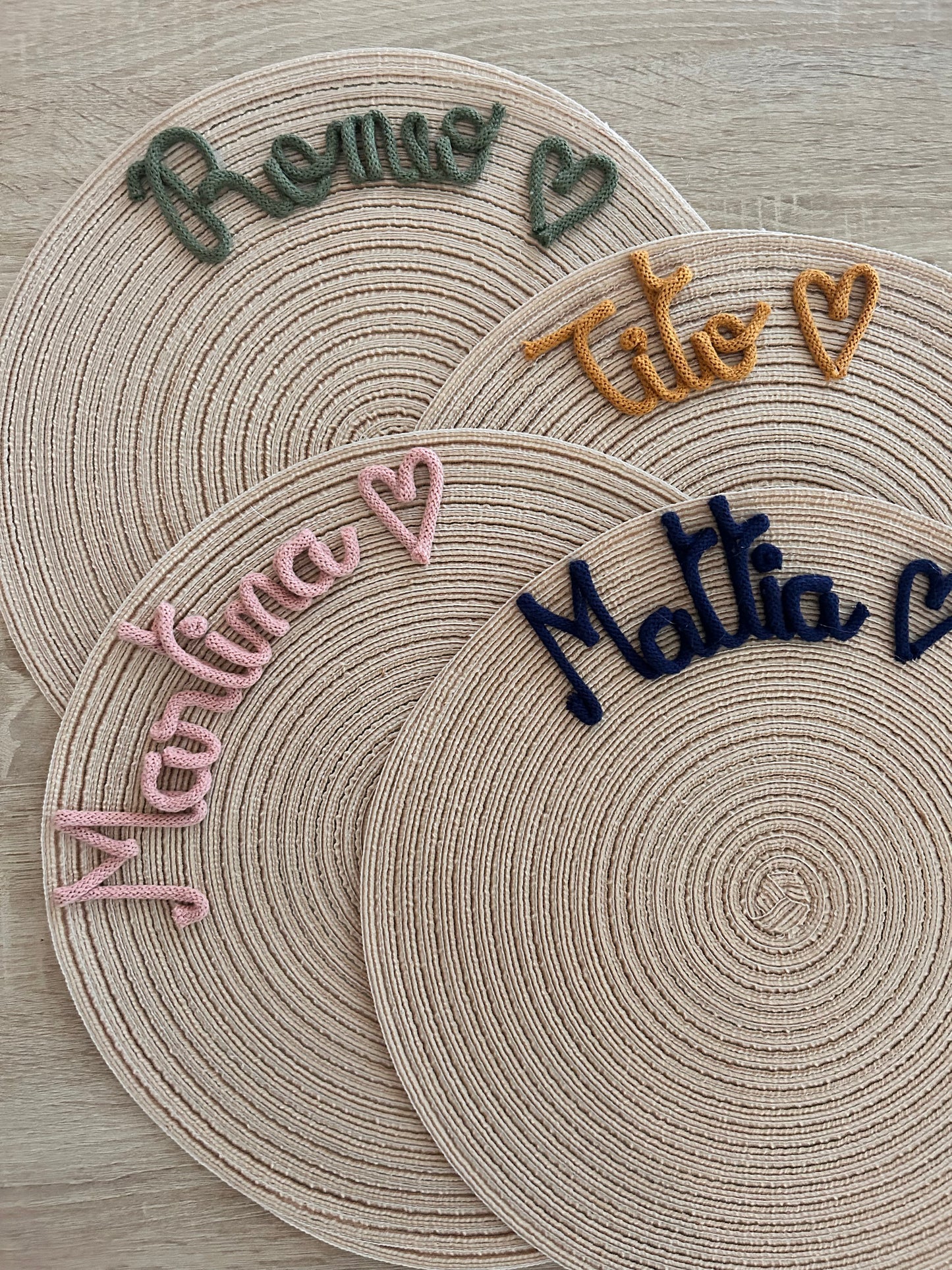 Tovaglietta con nome