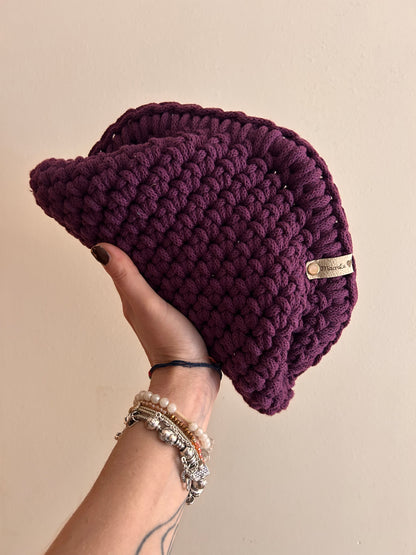 Sally Aubergine • Clutch Bag • Uncinetto