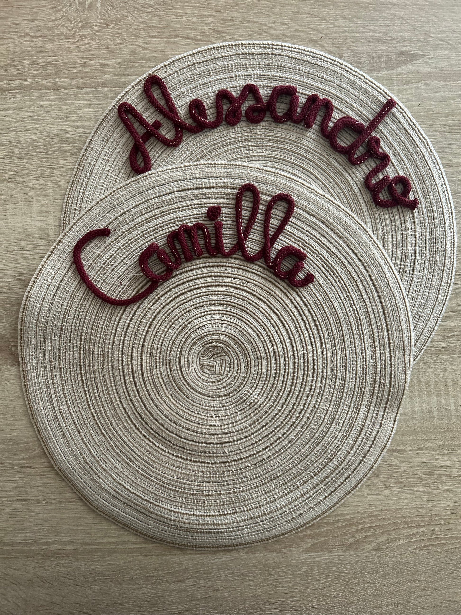 Tovaglietta con nome - MacraLu di Ludovica Mazzanti