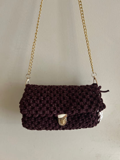 Borsa Ninfea in macramè - MacraLu di Ludovica Mazzanti