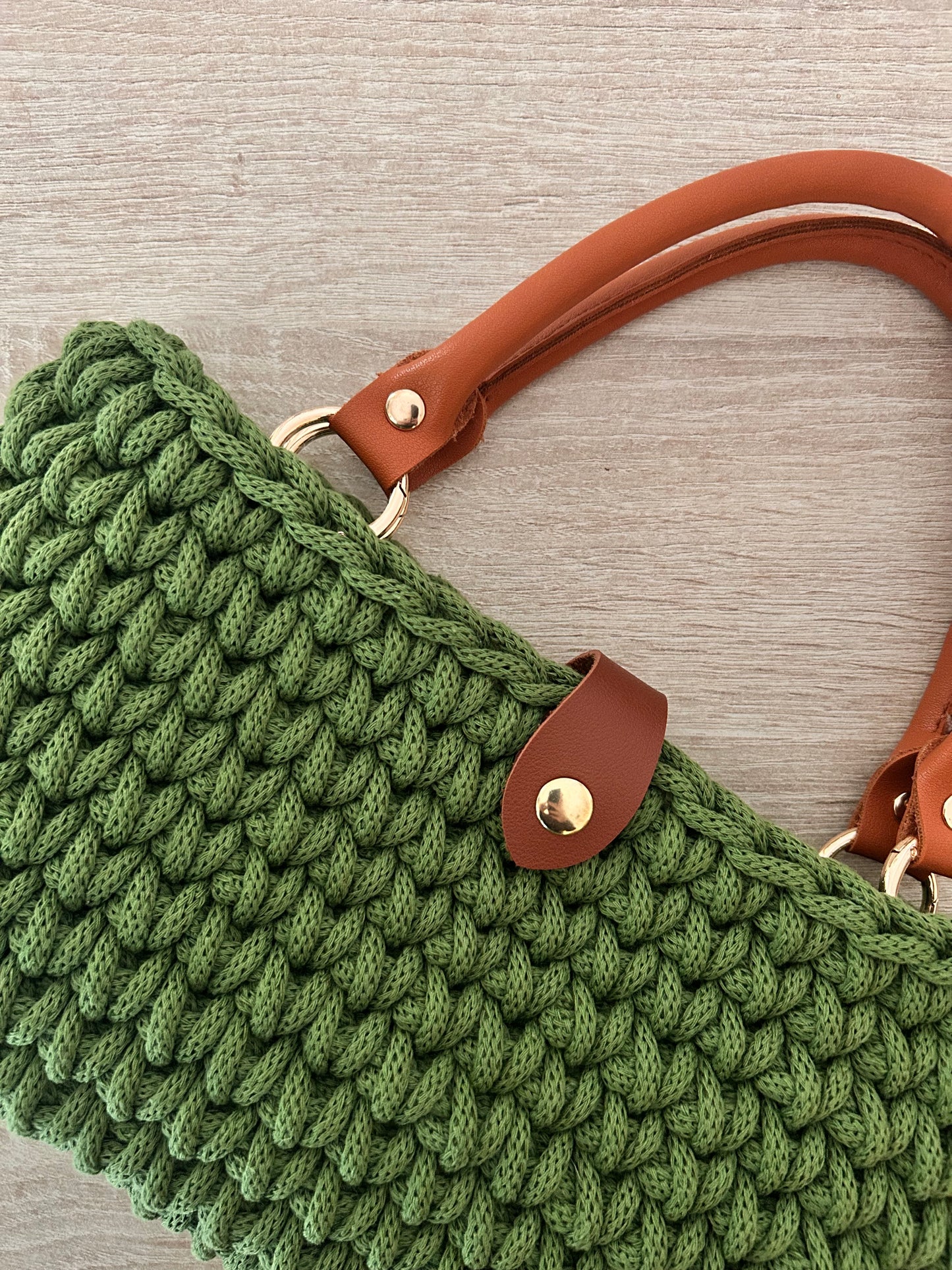 Alma Bag • Borsa uncinetto • Moss Green