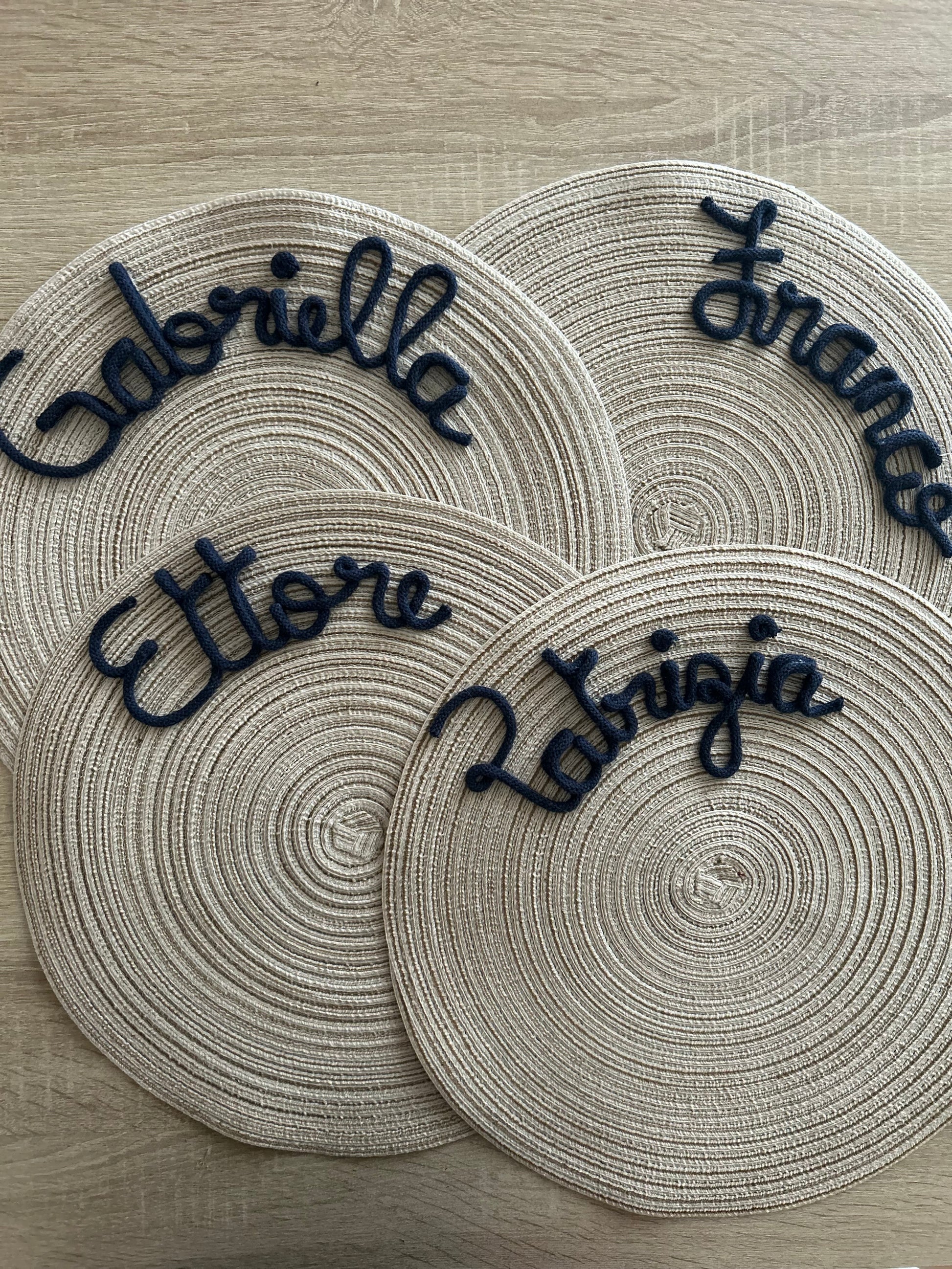 Tovaglietta con nome - MacraLu di Ludovica Mazzanti