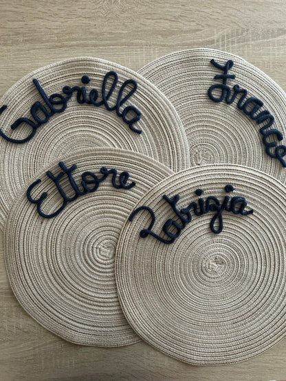 Tovaglietta con nome - MacraLu di Ludovica Mazzanti