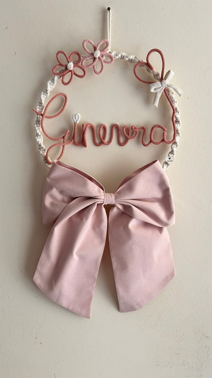 Ghirlanda nascita “Fiocco”