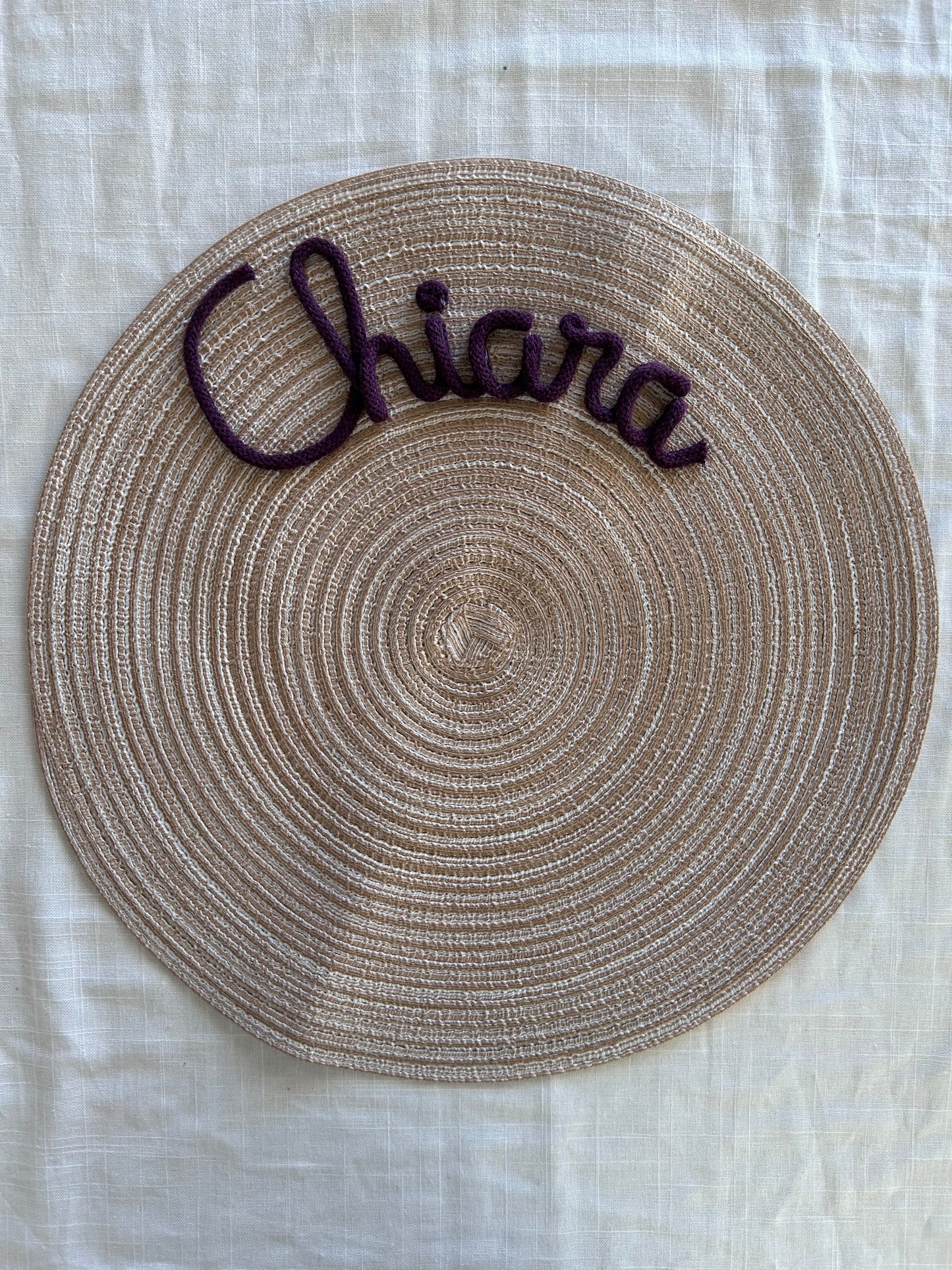 Tovaglietta con nome - MacraLu di Ludovica Mazzanti