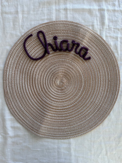 Tovaglietta con nome - MacraLu di Ludovica Mazzanti