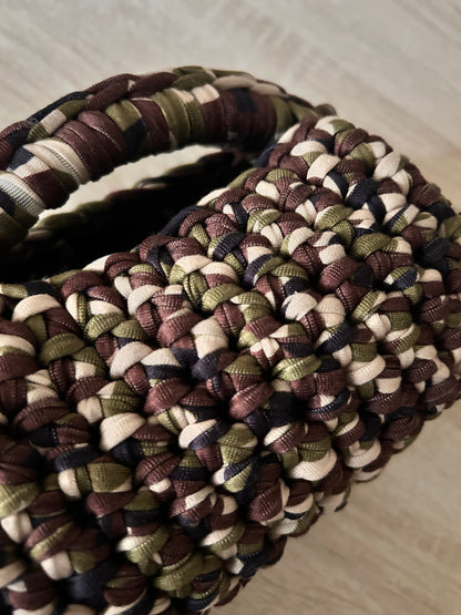 Sally Bag Clutch Uncinetto Camouflage - Pochette Handmade