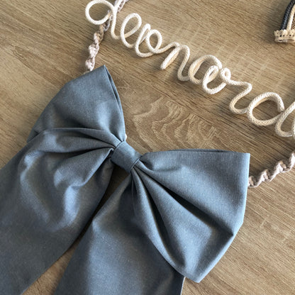 Ghirlanda nascita “Fiocco” - MacraLu di Ludovica Mazzanti