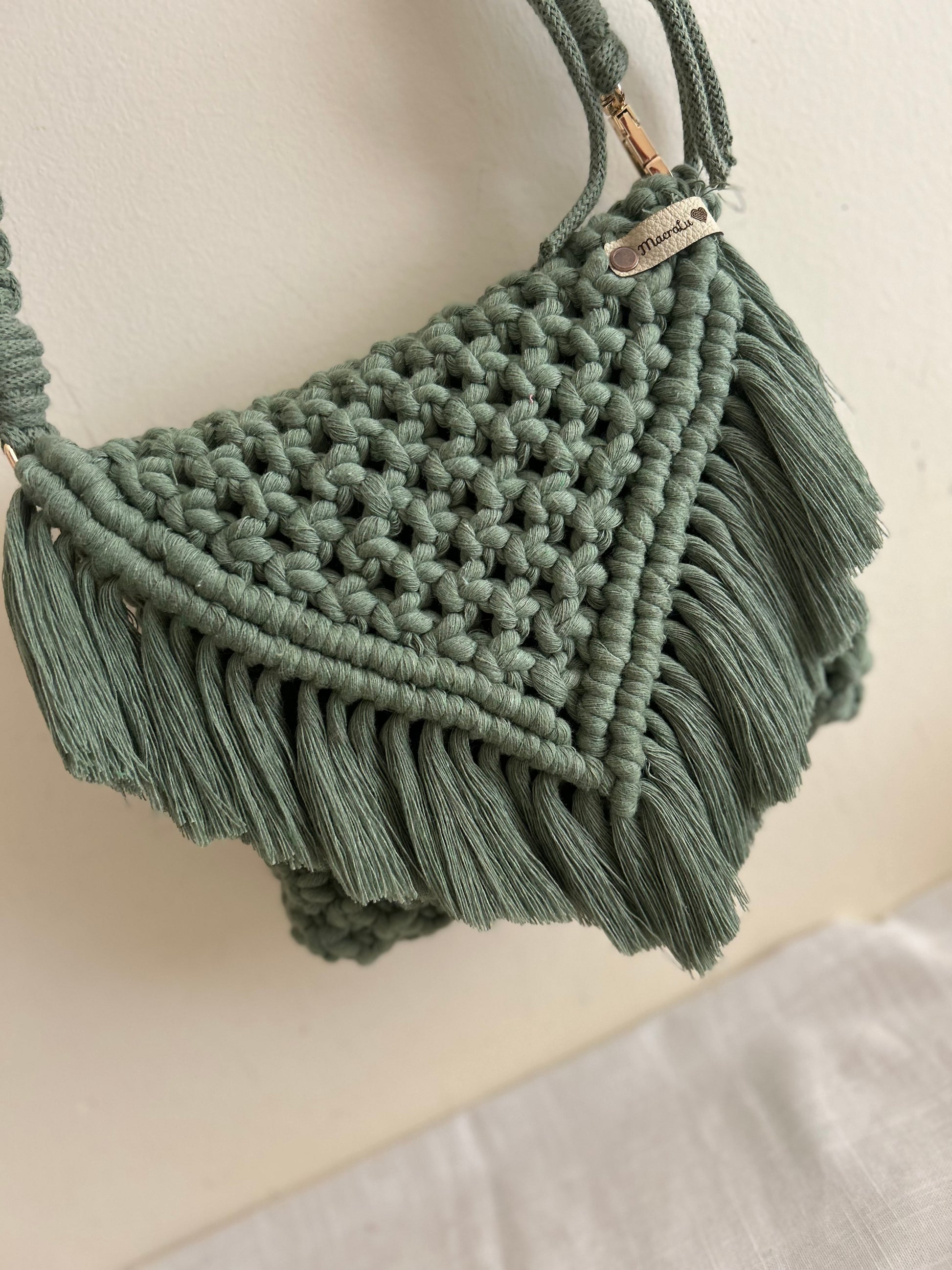 Borsa/pochette in Macramè - MacraLu di Ludovica Mazzanti