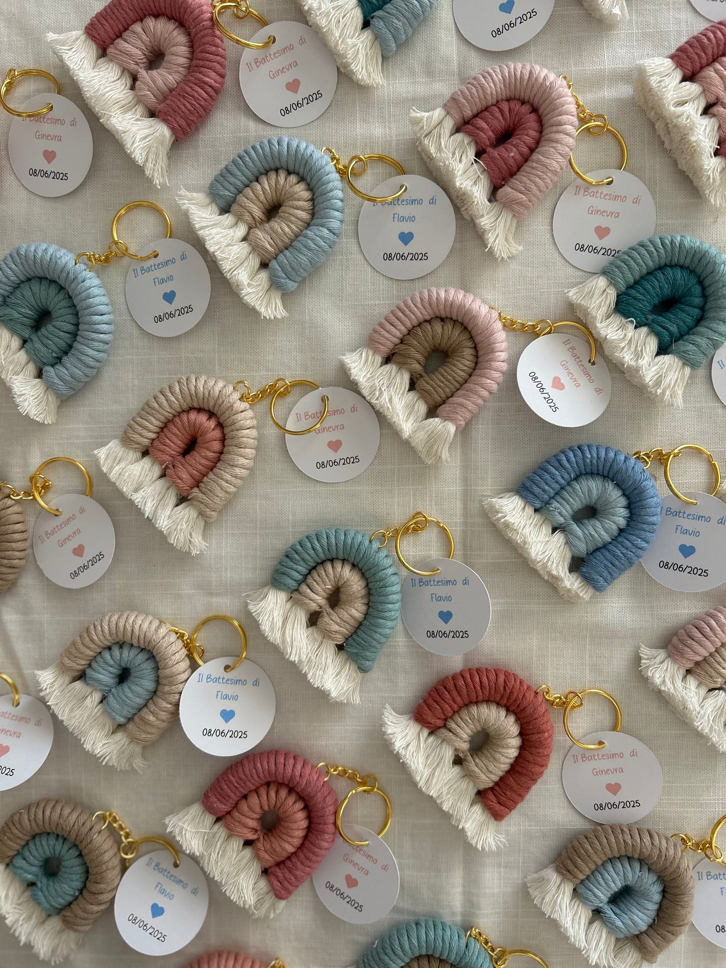 Arcobaleno bomboniera in Macramè - MacraLu di Ludovica Mazzanti