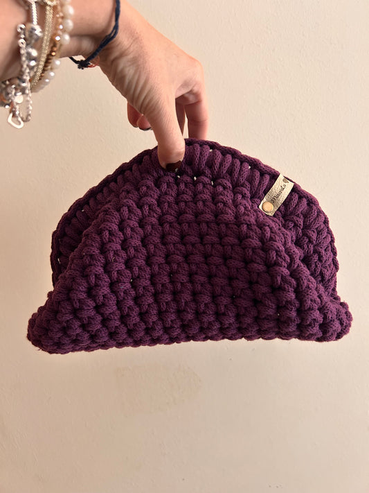 Sally Aubergine • Clutch Bag • Uncinetto