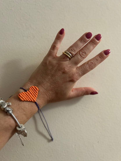 Bracciale Macramè con Cuore | Summer Collection