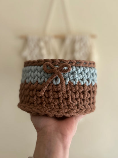 Cestino porta oggetti uncinetto - MacraLu di Ludovica Mazzanti