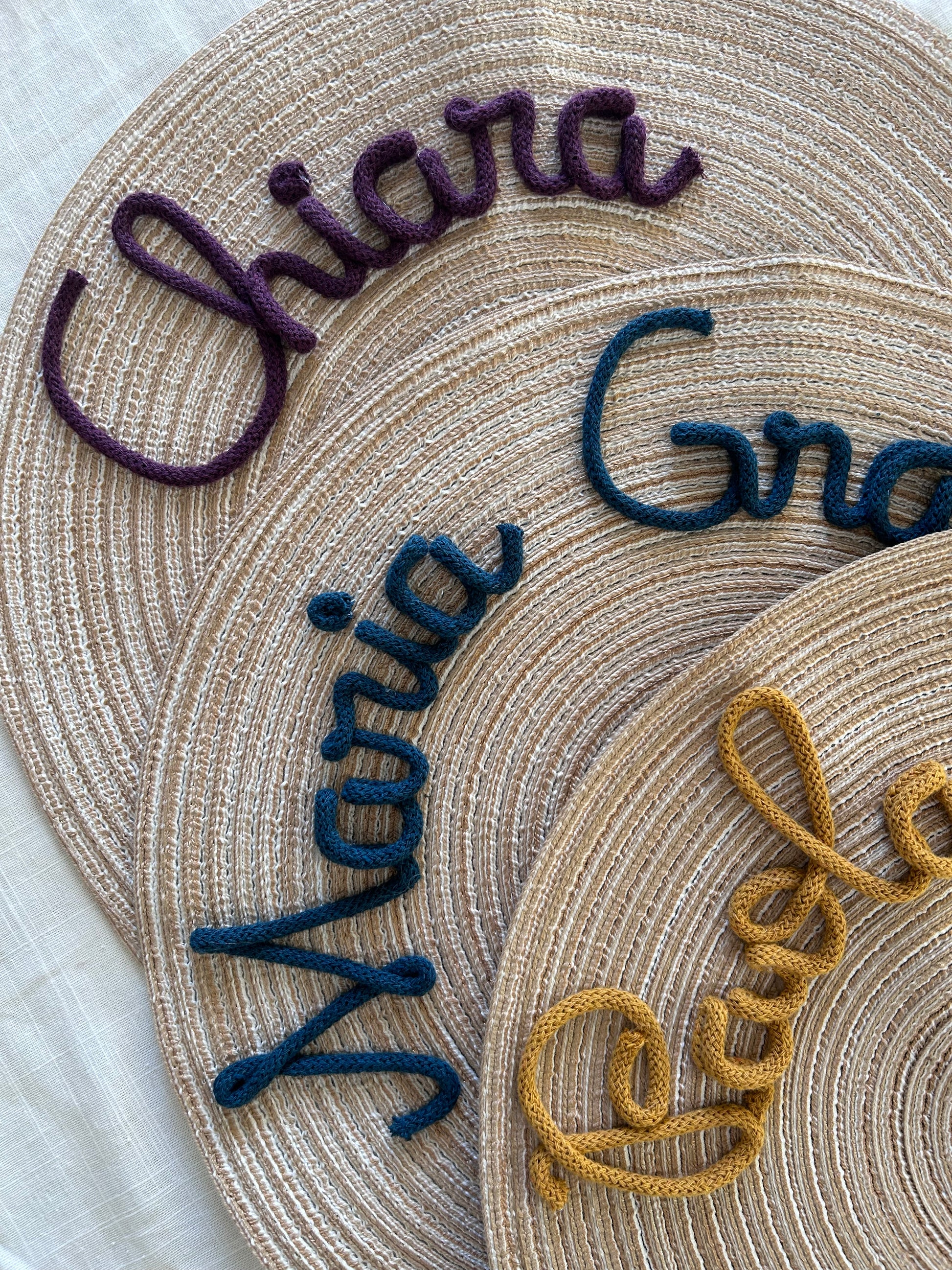 Tovaglietta con nome - MacraLu di Ludovica Mazzanti