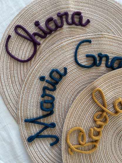 Tovaglietta con nome - MacraLu di Ludovica Mazzanti