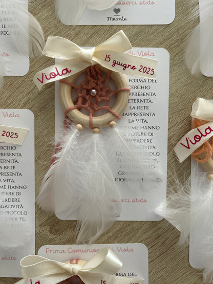 Mini Acchiappasogni Macrame - MacraLu di Ludovica Mazzanti