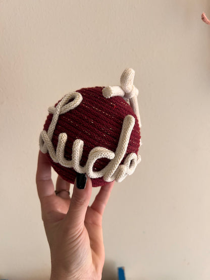 Palline di Natale in Tricotin con nome