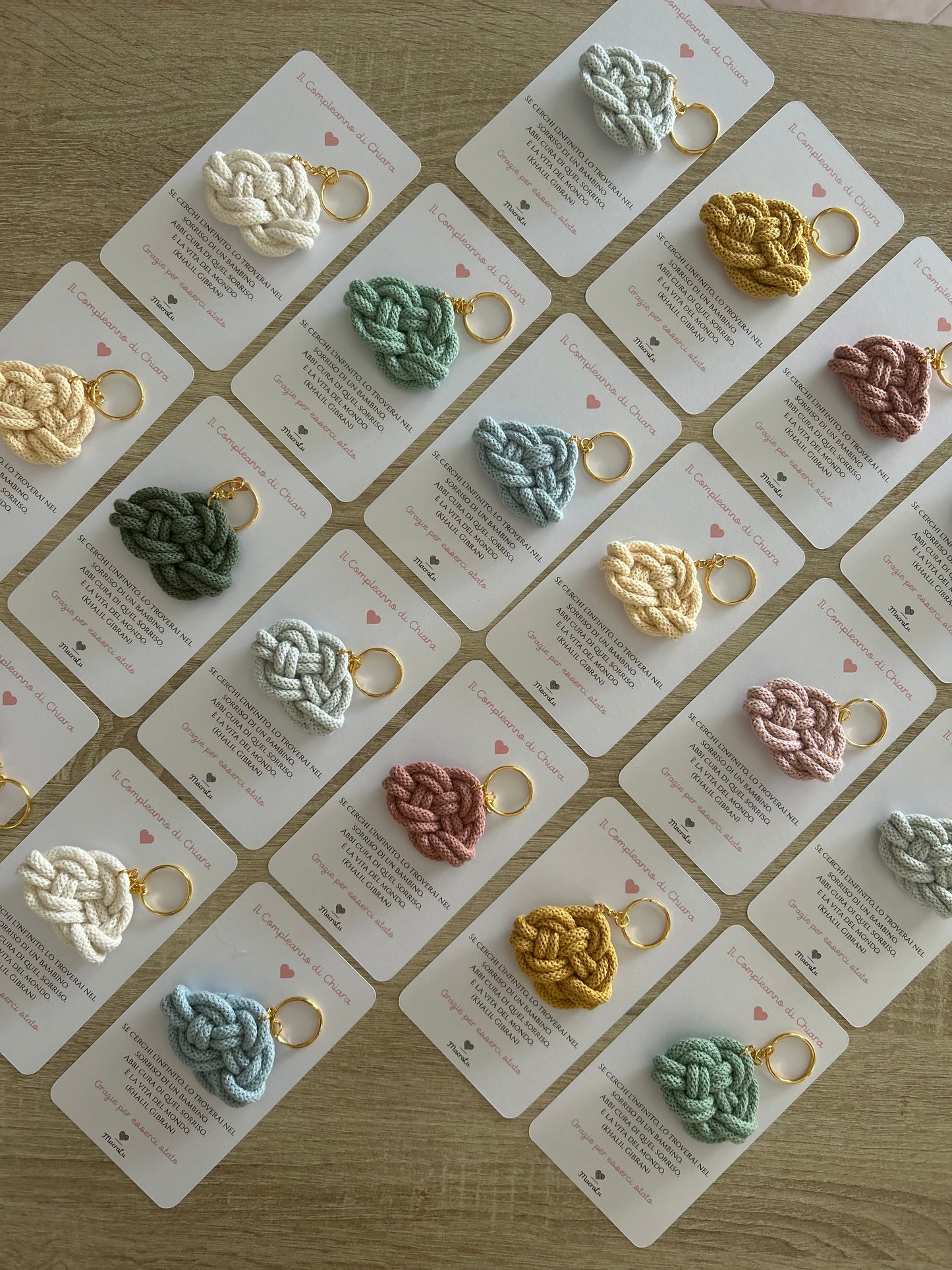 Segnaposto bomboniera gadget nascita nuvola Macramè - MacraLu di Ludovica Mazzanti