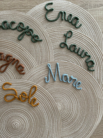 Tovaglietta con nome - MacraLu di Ludovica Mazzanti