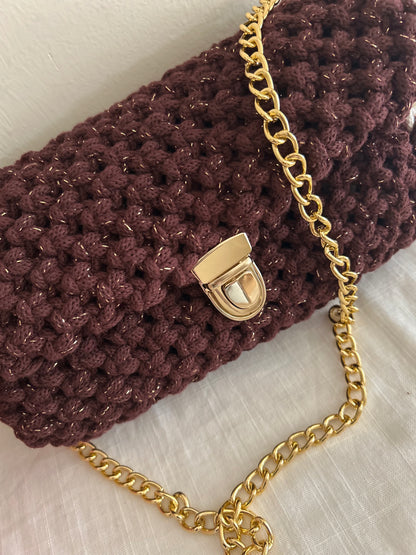 Borsa Ninfea in macramè - MacraLu di Ludovica Mazzanti