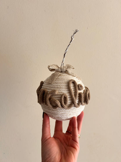 Palline di Natale in Tricotin con nome