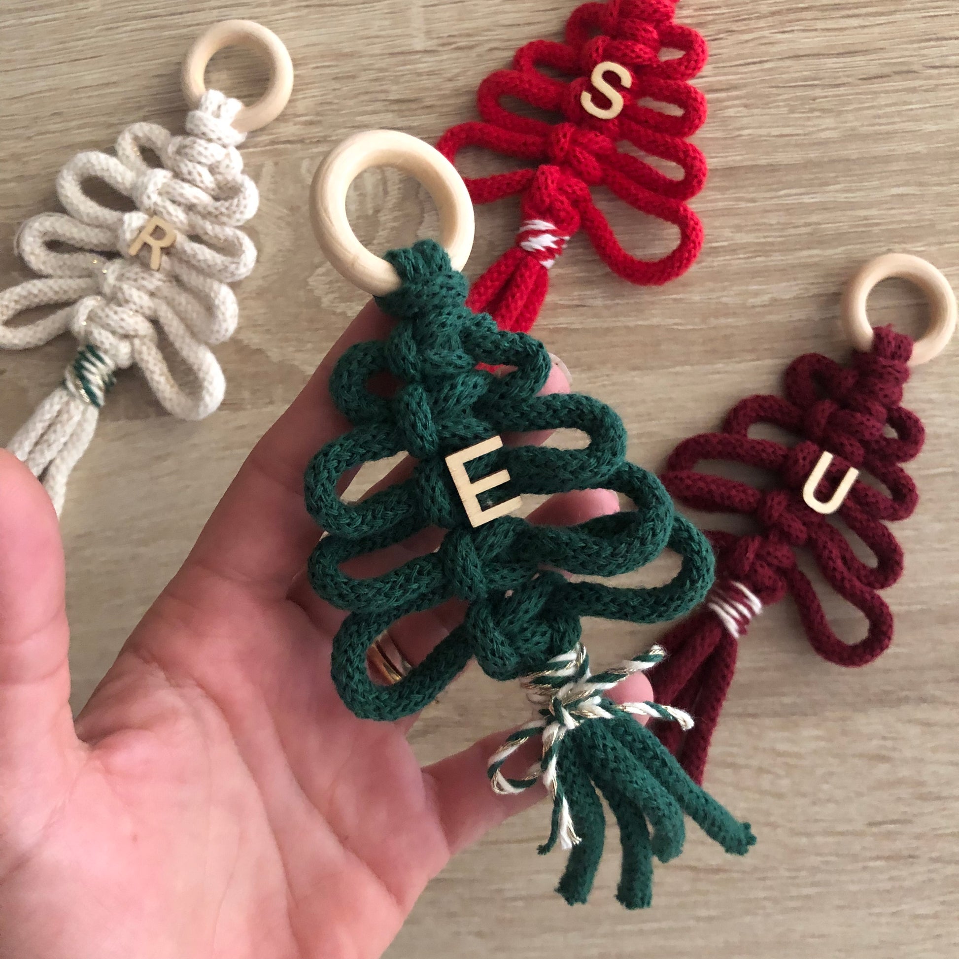 Segnaposto/pallina di Natale Macramè - MacraLu di Ludovica Mazzanti