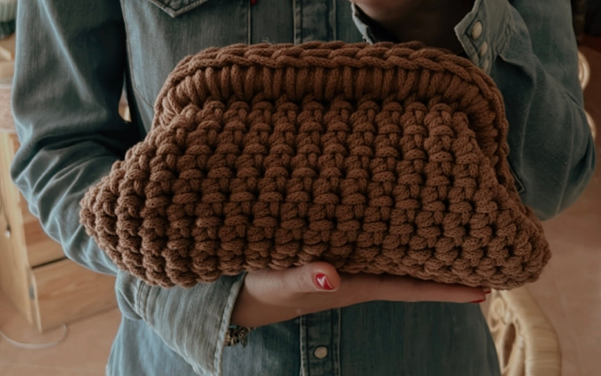Olga Clutch Bag uncinetto - MacraLu di Ludovica Mazzanti