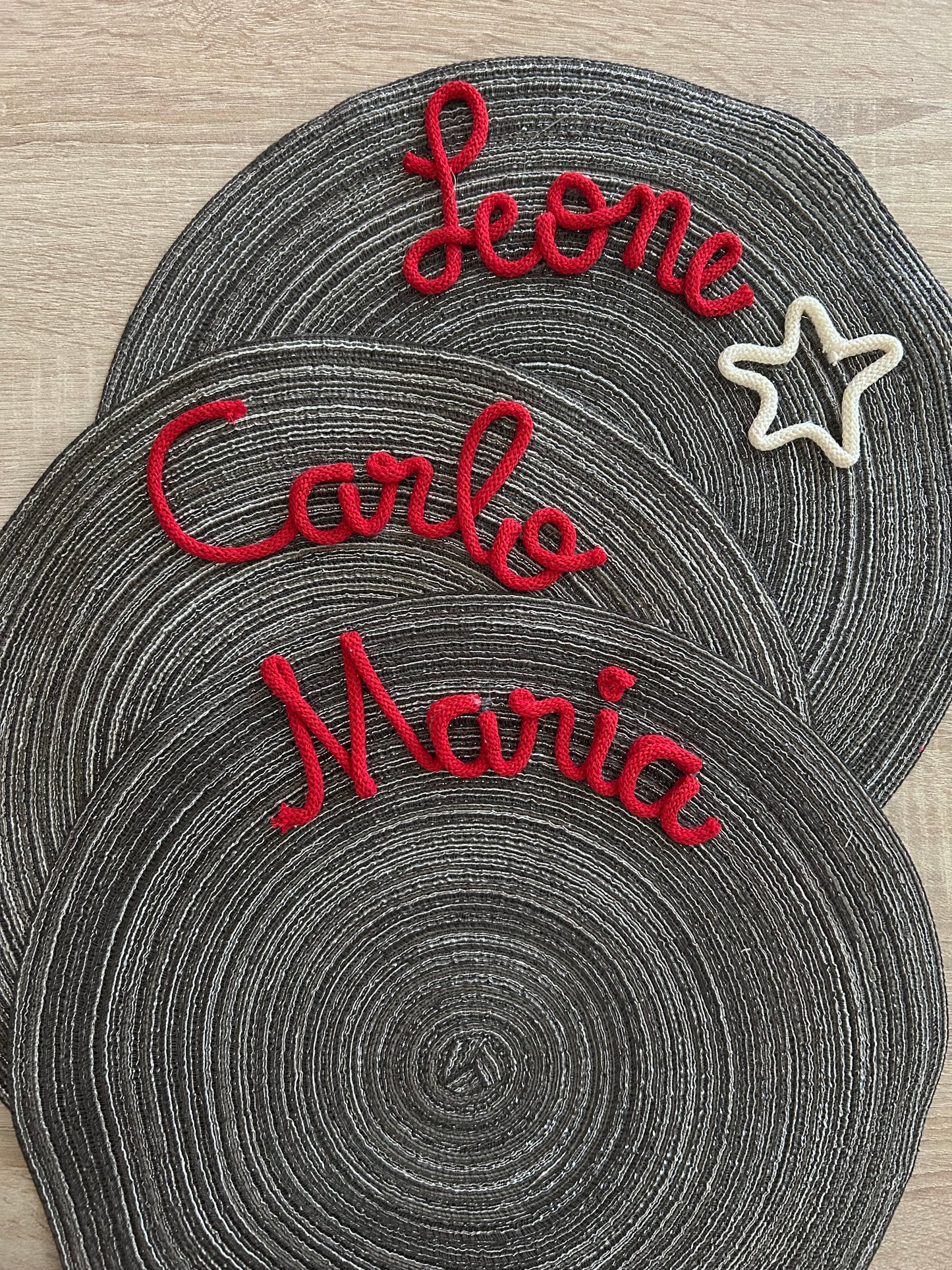 Tovaglietta con nome - MacraLu di Ludovica Mazzanti