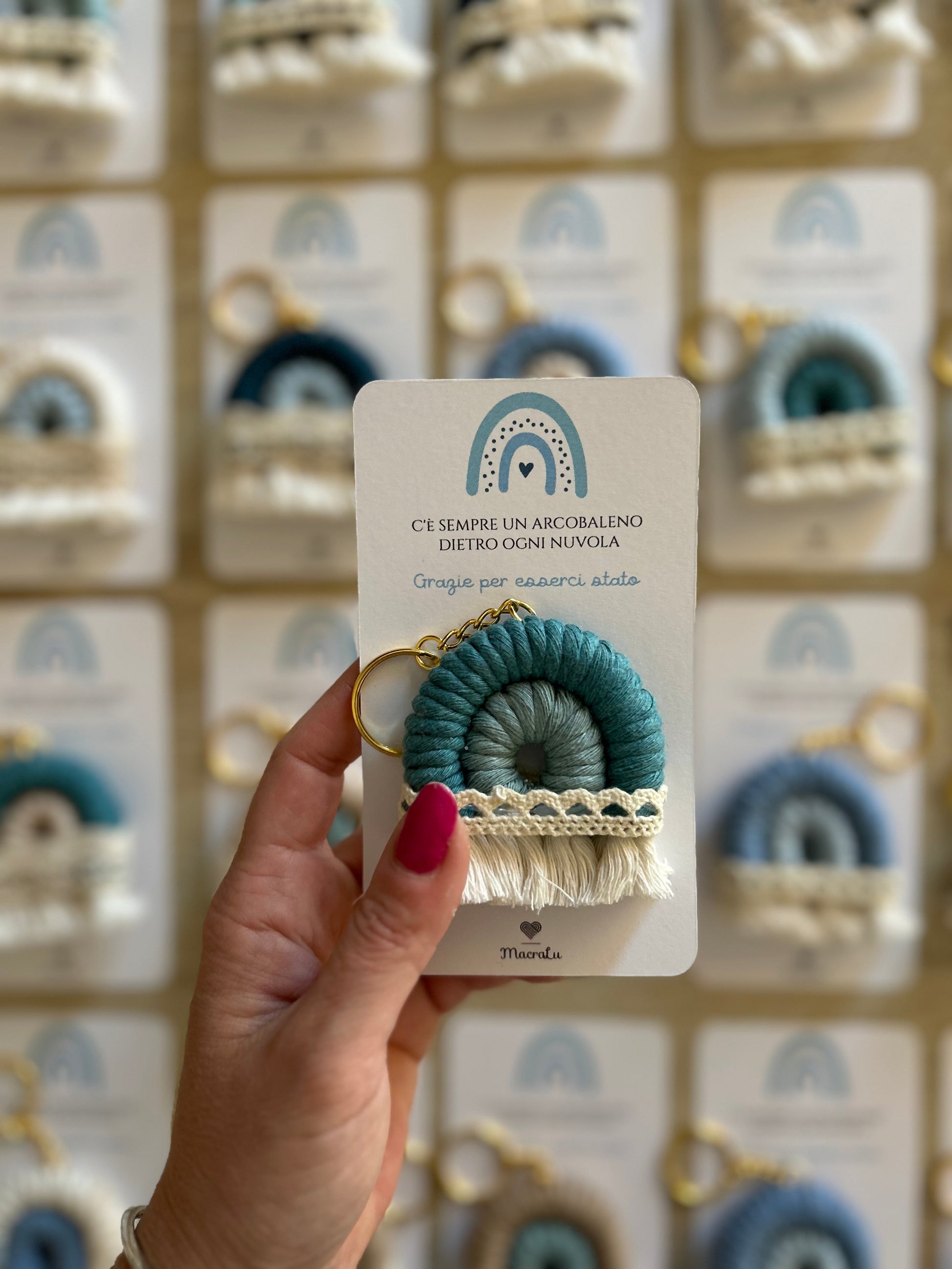 Arcobaleno bomboniera in Macramè - MacraLu di Ludovica Mazzanti