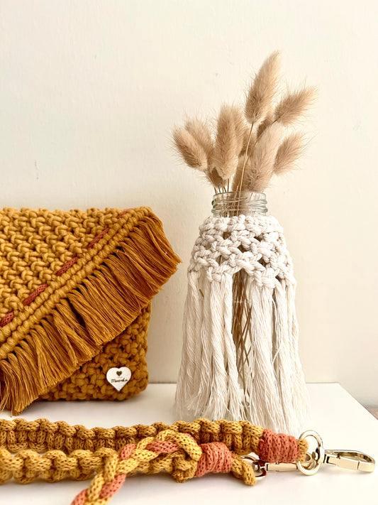 Borsa/pochette in Macramè - MacraLu di Ludovica Mazzanti