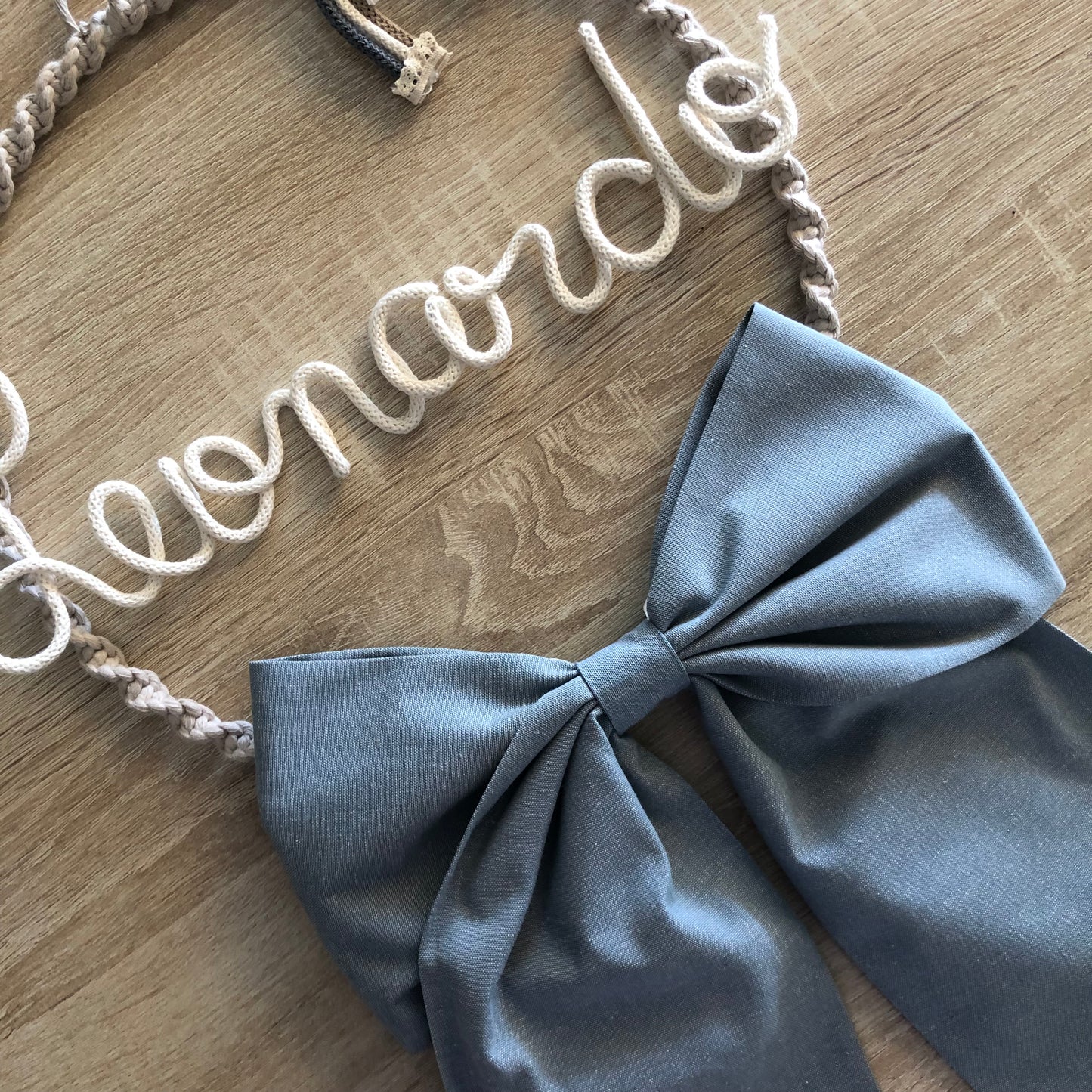 Ghirlanda nascita “Fiocco” - MacraLu di Ludovica Mazzanti