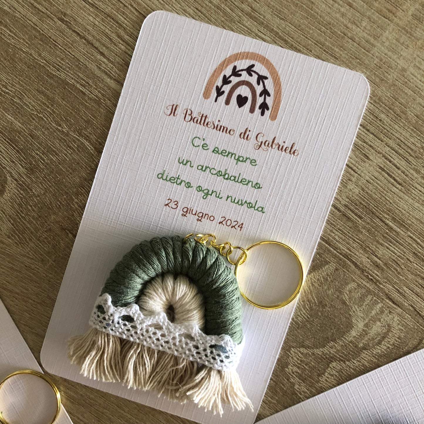 Arcobaleno bomboniera in Macramè - MacraLu di Ludovica Mazzanti