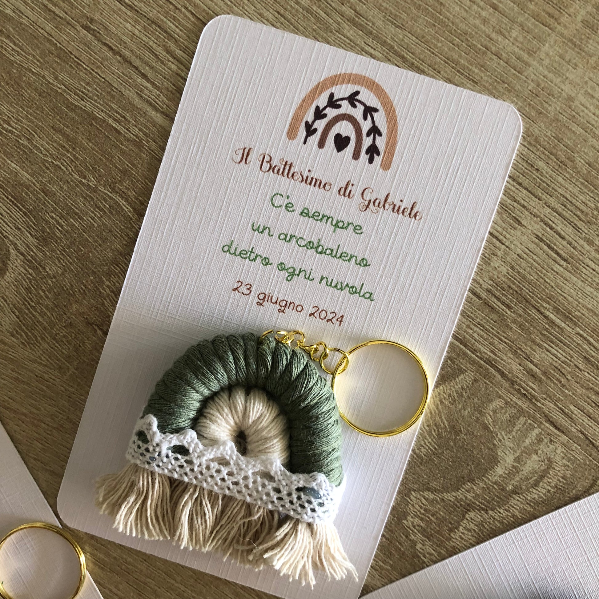 Arcobaleno bomboniera in Macramè - MacraLu di Ludovica Mazzanti