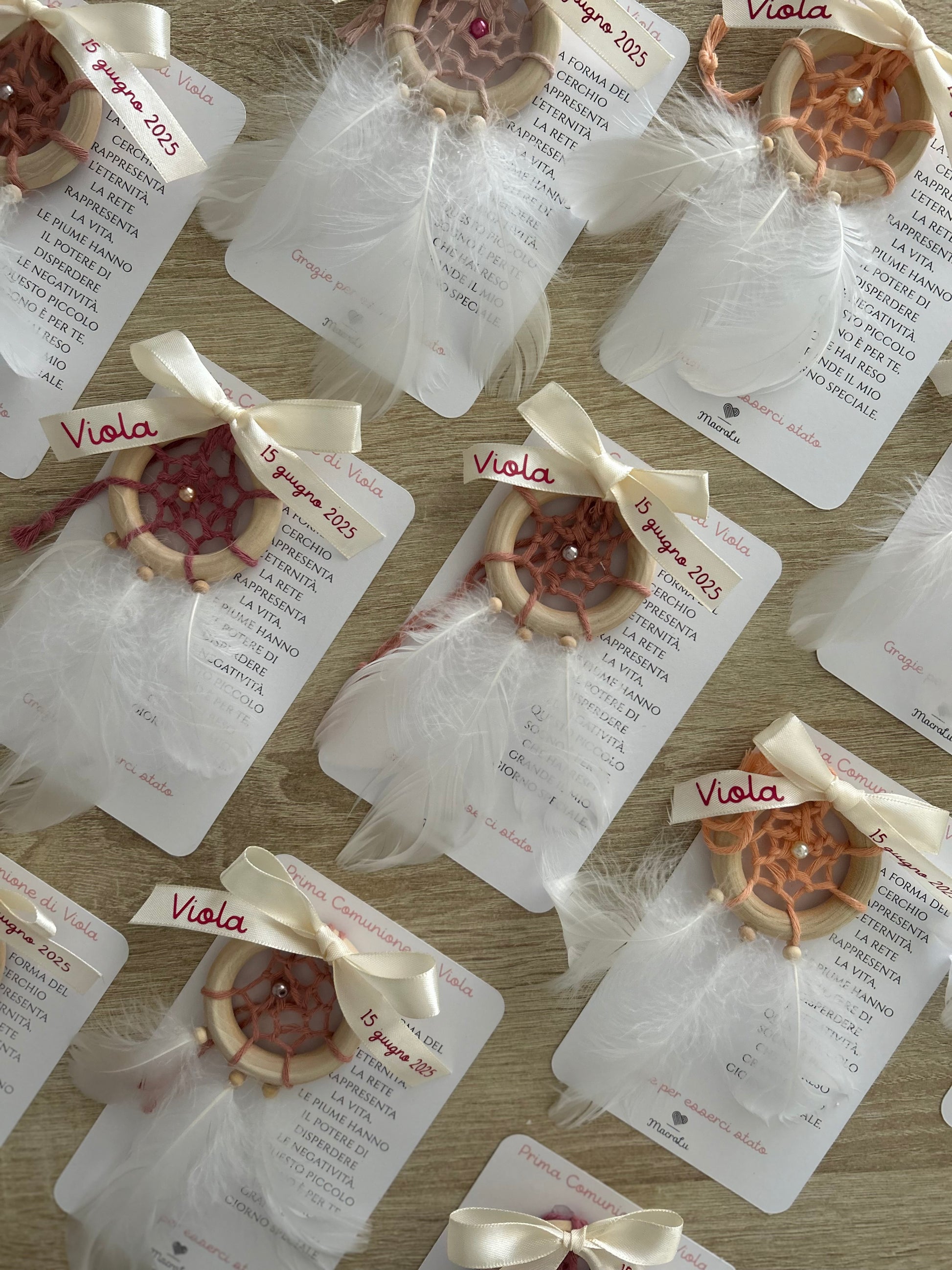 Mini Acchiappasogni Macrame - MacraLu di Ludovica Mazzanti