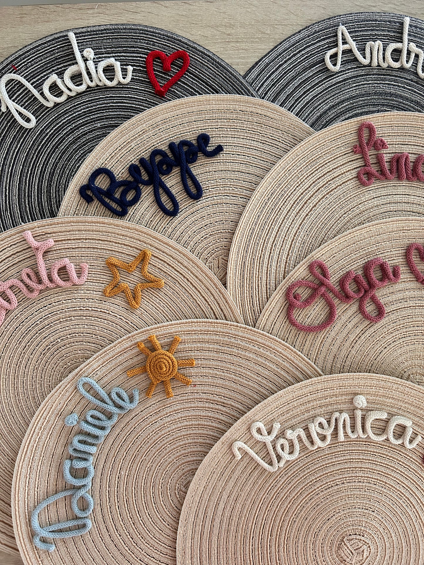 Tovaglietta con nome