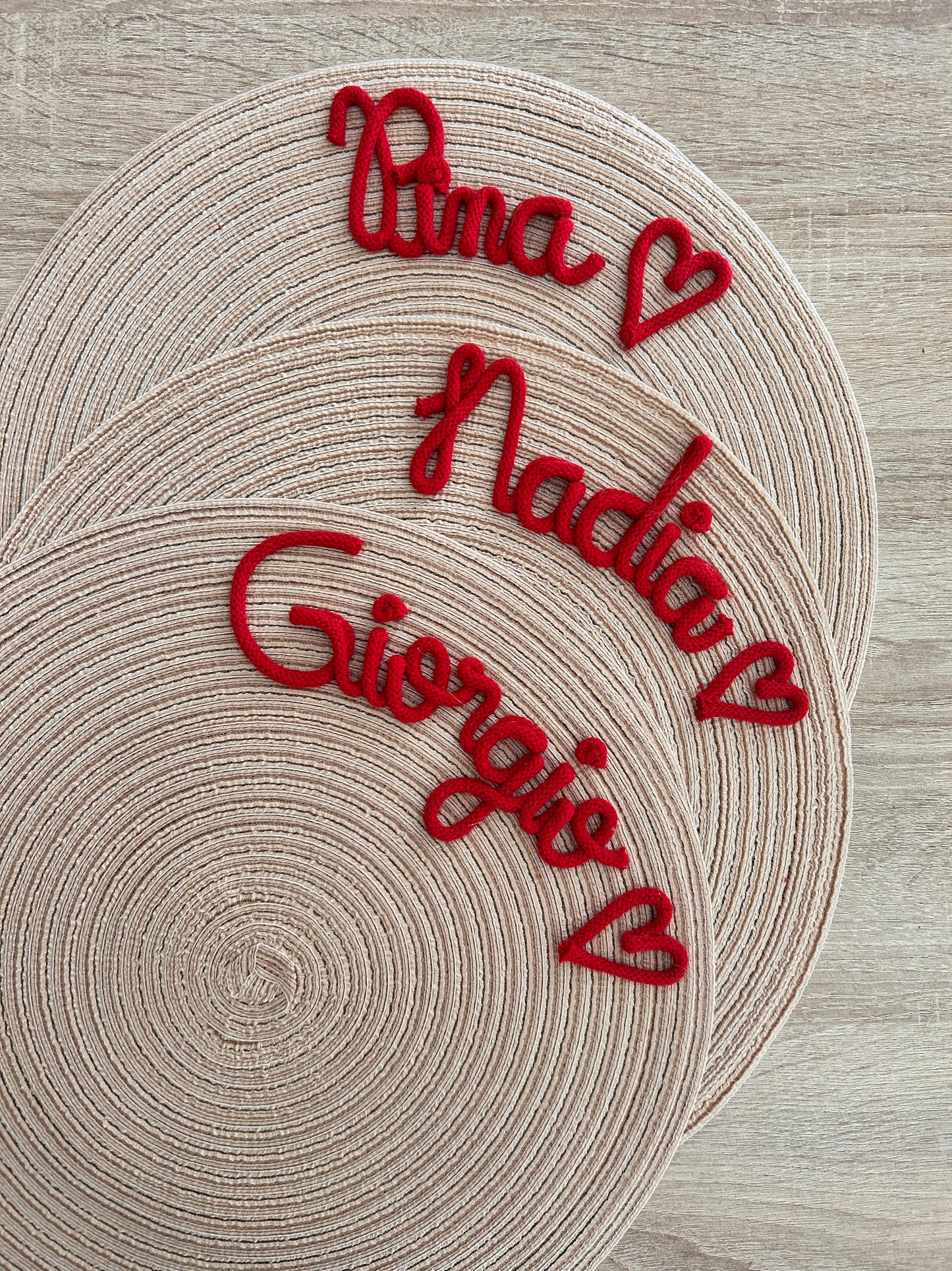 Tovaglietta con nome