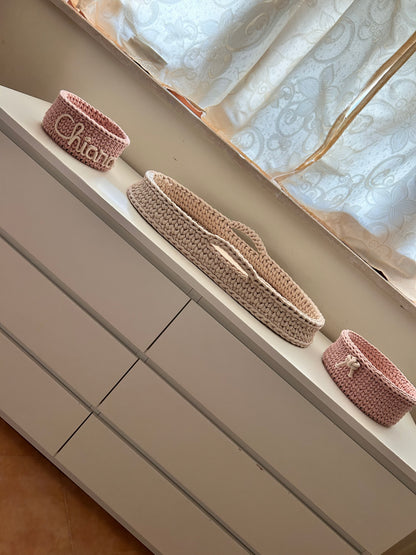 Fasciatoio/cesta con manici • Uncinetto • Baby crochet