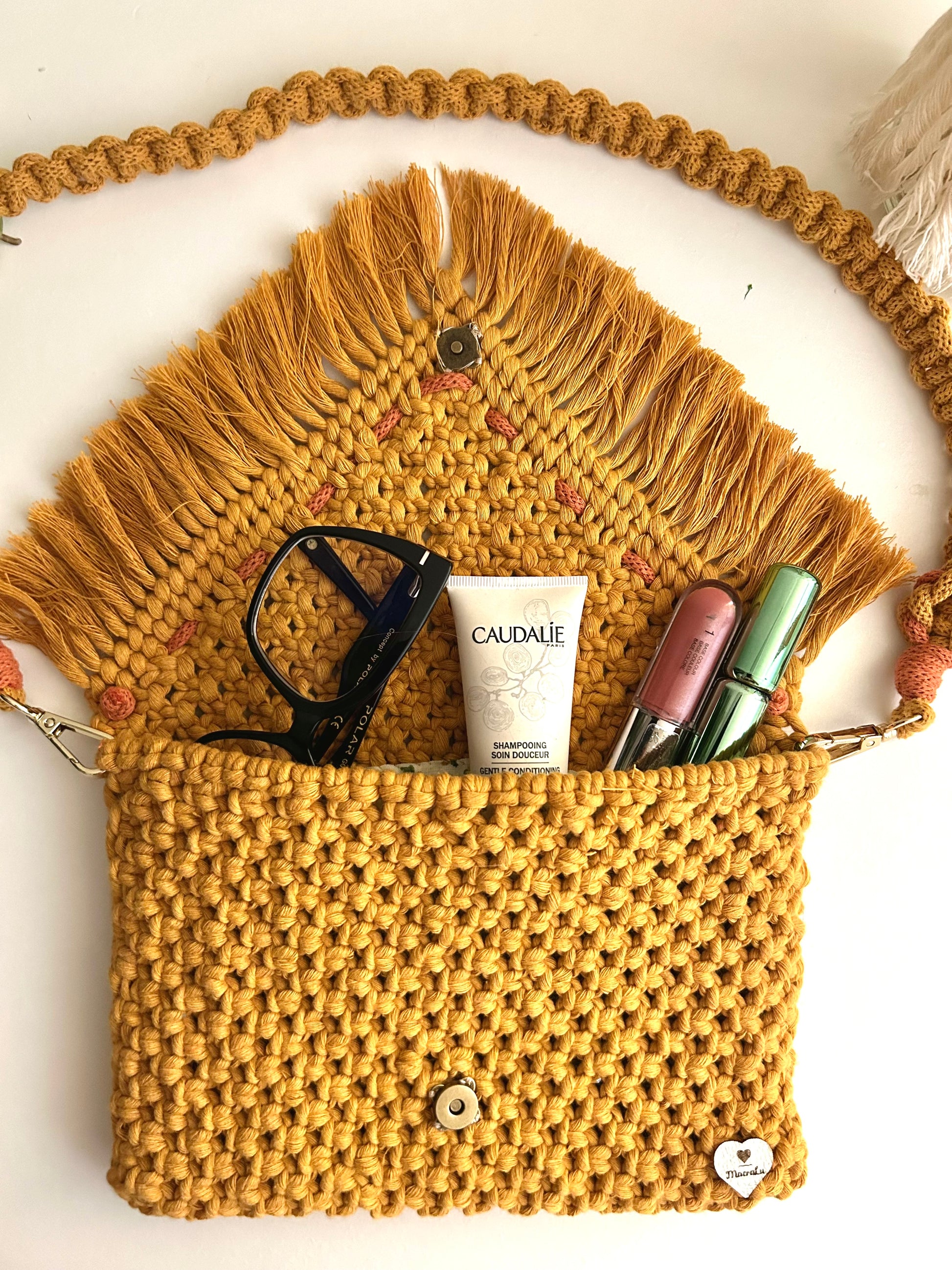 Borsa/pochette in Macramè - MacraLu di Ludovica Mazzanti