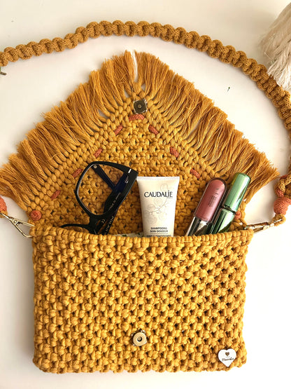 Borsa/pochette in Macramè - MacraLu di Ludovica Mazzanti